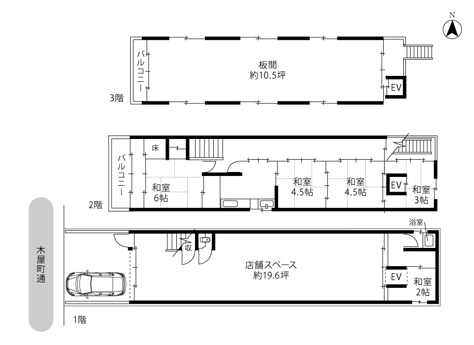 京都市下京区恵美須屋町間取